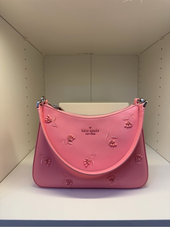 kate spade Handbags - kate spade Coral Pink Embossed Floral Shoulder Bag
